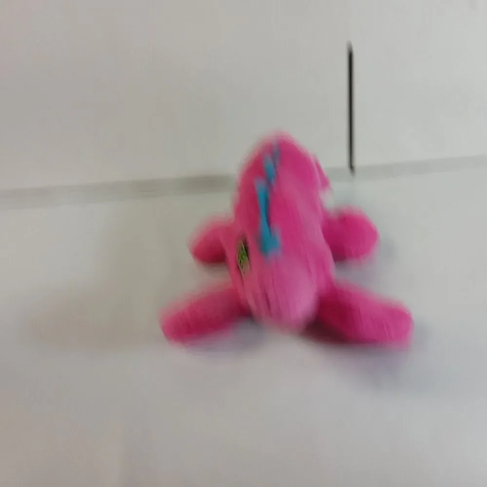 Squeaky Plush Dog Toy with Chew Guard Technology - Pink Mini Gator